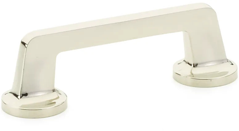 Northport Pull, Round Bases, Polished Nickel, 3-1/2'' cc 200-PN