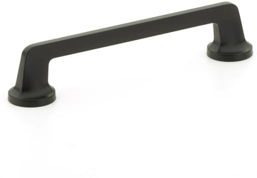 Northport Pull, Round Bases, Matte Black, 6'' cc 202-MB
