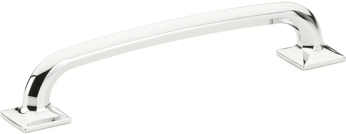 Northport Pull, Square Bases, Polished Chrome, 6'' cc 207-26