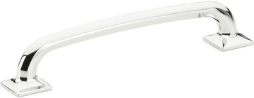 Northport Pull, Square Bases, Polished Chrome, 6'' cc 207-26
