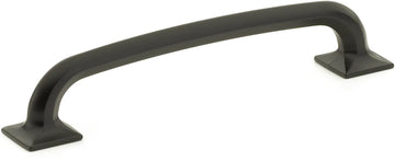 Northport Pull, Square Bases, Matte Black, 6'' cc 207-MB