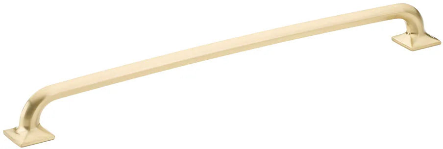 Northport Pull, Square Bases, Signature Satin Brass, 12'' cc 209-SSB