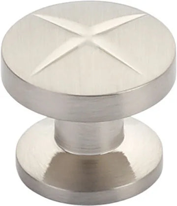 Northport Knob, Round, Brushed Nickel, 1-3/8'' dia 210-BN