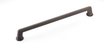 Northport Appliance Pull, Round Bases, Ancient Bronze, 15'' cc 214-ABZ