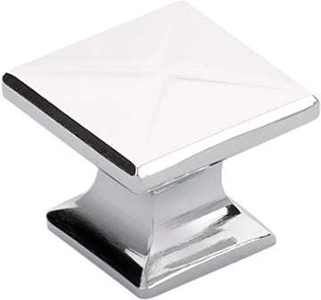 Northport Knob, Square, Polished Chrome, 1-3/8'' 215-26