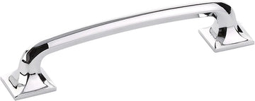 Northport Pull, Square Bases, Polished Chrome, 5'' cc 216-26