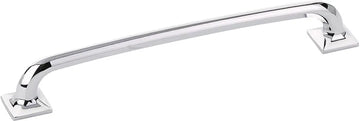 Northport Pull, Square Bases, Polished Chrome, 8'' cc 217-26