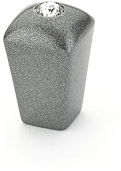 Skyevale Knob, Milano Silver with Crystal, 1/2'' 299-MSV