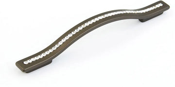 Skyevale Pull, Milano Bronze with Crystals, 128/160 mm cc 302-MBZ
