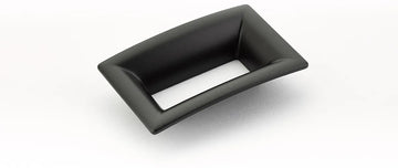 Finestrino Pull, Flared Rectangle, Matte Black, 64 mm cc 441-MB