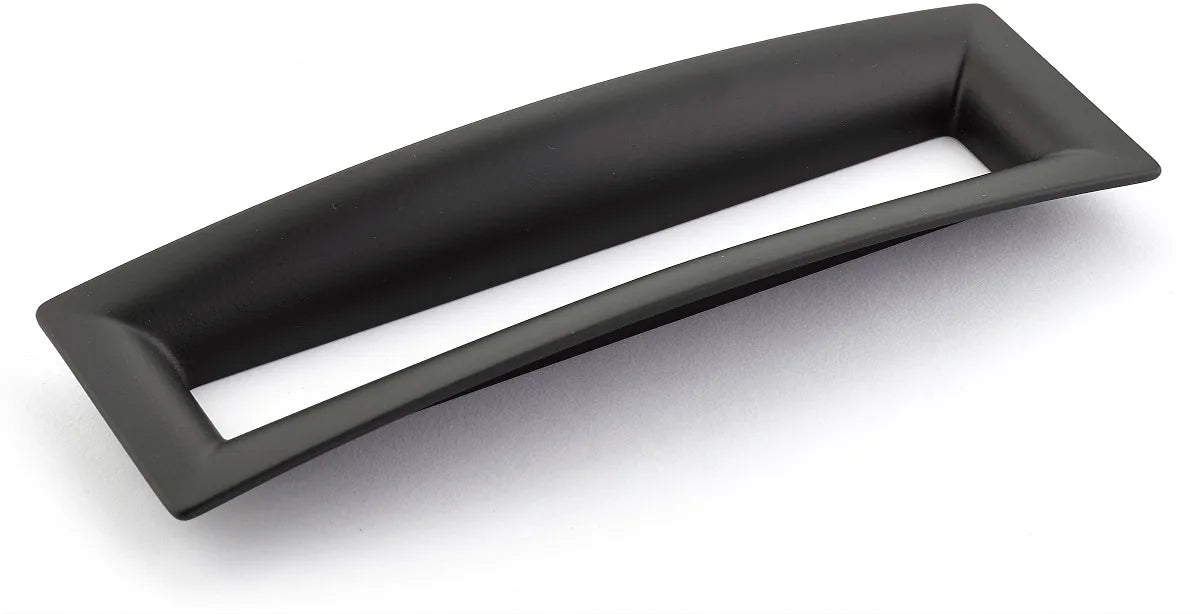 Finestrino Pull, Flared Rectangle, Matte Black, 160 mm cc 442-MB