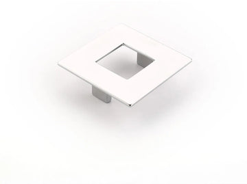 Finestrino Pull, Square, Matte Chrome, 64 mm cc 443-M26