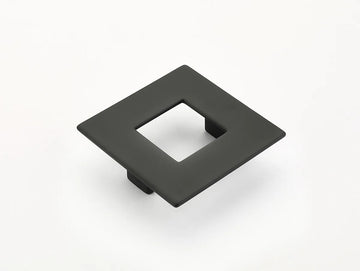 Finestrino Pull, Square, Matte Black, 64 mm cc 443-MB
