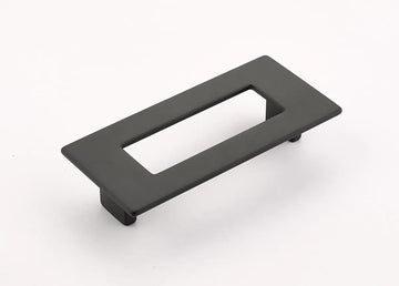 Finestrino Pull, Rectangle, Matte Black, 96 mm cc 444-MB