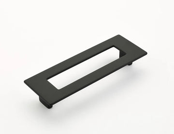 Finestrino Pull, Rectangle, Matte Black, 128 mm cc 445-MB