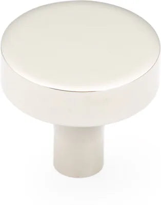 Haniburton Knob, Round, Polished Nickel, 1-1/4'' dia 470-PN
