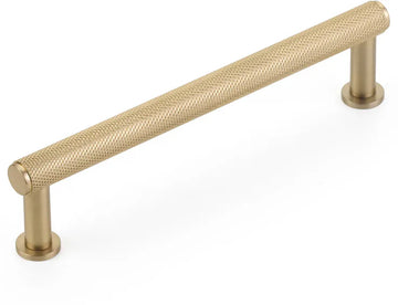 Pub House Pull, Knurled, Signature Satin Brass, 5'' cc 5005-SSB