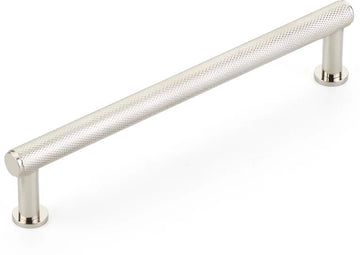 Pub House Pull, Knurled, Polished Nickel, 6'' cc 5006-PN