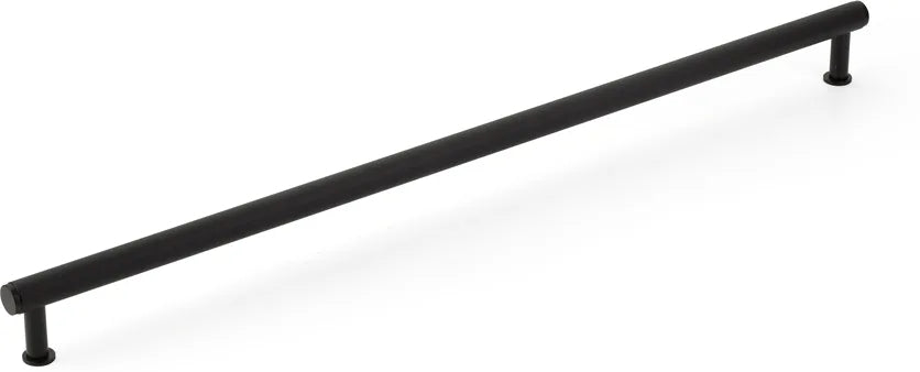 Pub House Appliance Pull, Knurled, Matte Black, 24'' cc 5024A-MB