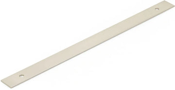 Pub House Backplate for Appliance Pull, Brushed Nickel, 12'' cc 5112AB-BN