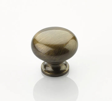 Traditional Knob, Round, Antique Brass, 1-1/4'' dia 706-AB