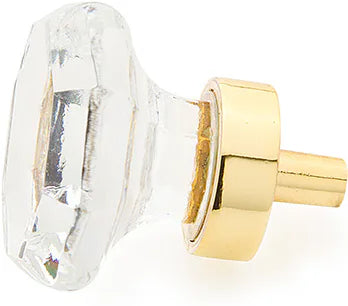 Stargaze Octagonal Glass Knob, 1-1/4'' dia