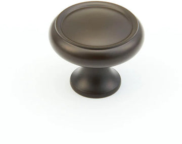 Traditional Knob, Round, Oil Rubbed Bronze, 1-1/4'' dia 711-10B
