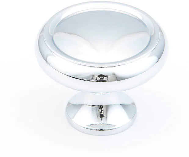 Traditional Knob, Round, Polished Chrome, 1-1/4'' dia 711-26