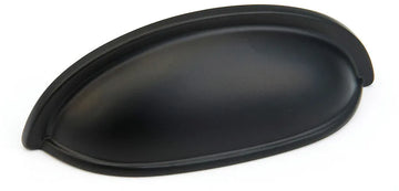 Traditional Cup Pull, Flat Black, 3'' cc 730-FB