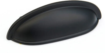 Traditional Cup Pull, Flat Black, 3'' cc 731-FB