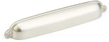Country Cup Pull, Satin Nickel, 6'' cc 744-15