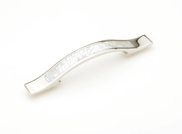 Mother of Pearl Pull, Polished Nickel, 4'' cc 858-MOP/PN