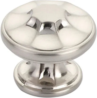 Empire Knob, Round, Brushed Nickel, 1-3/8'' dia 876-BN