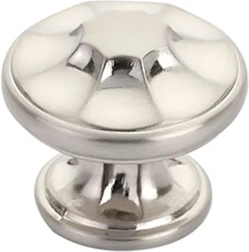 Empire Knob, Round, Brushed Nickel, 1-3/8'' dia 876-BN