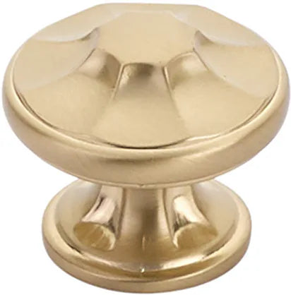 Empire Knob, Round, Signature Satin Brass, 1-3/8'' dia 876-SSB