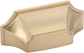 Empire Cup Pull, Signature Satin Brass, 3'' cc 878-SSB