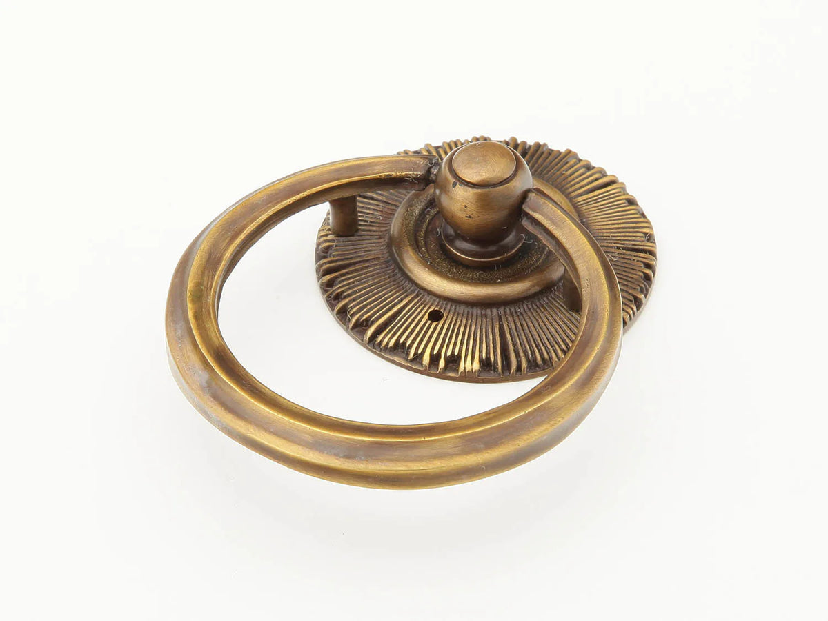 Sunburst Ring Pull with Backplate, 1-3/8'' dia