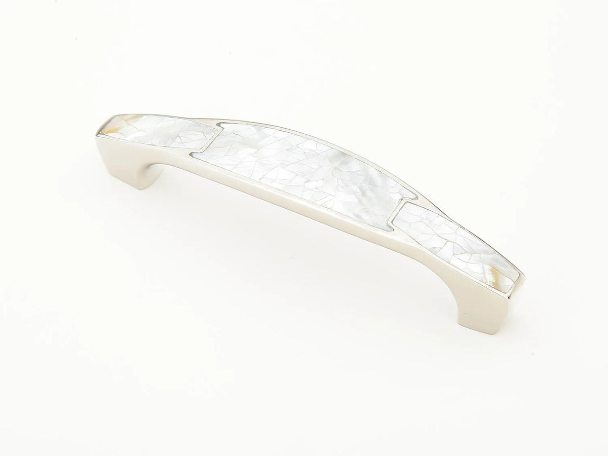 Mother of Pearl Pull, Polished Nickel, 4'' cc 992-4-MOP/PN