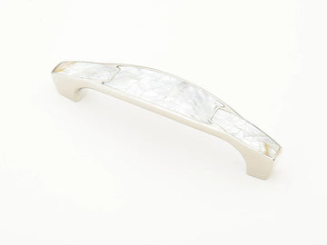 Mother of Pearl Pull, Polished Nickel, 4'' cc 992-4-MOP/PN