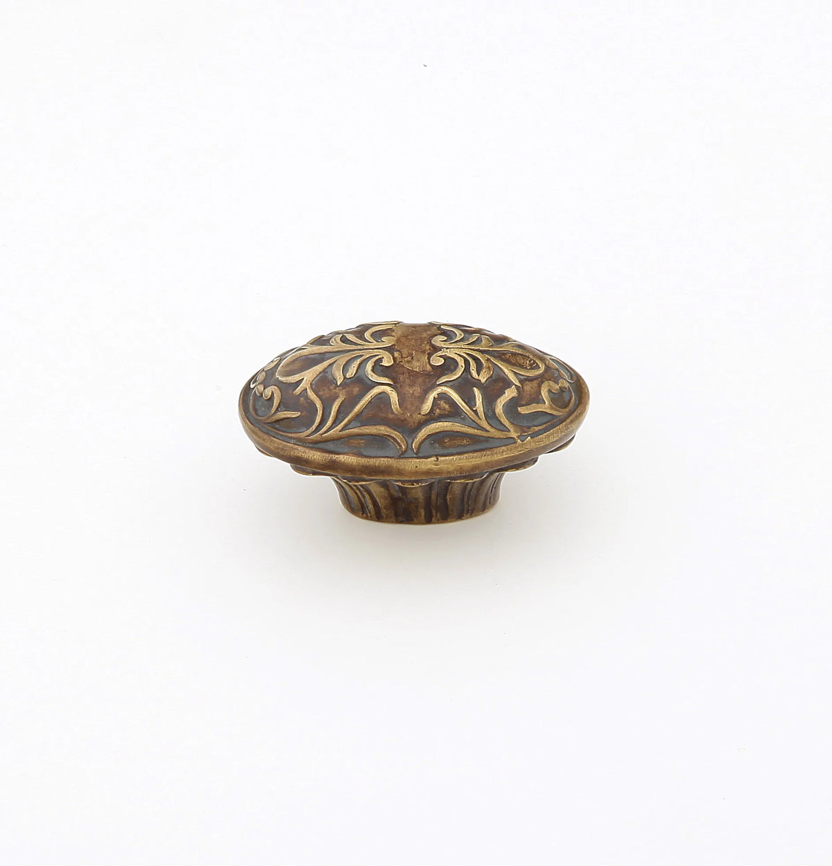 Cantata Knob, Oval, Monticello Brass, 5/8'' cc, 1-1/4'' x 2'' 993-MBR