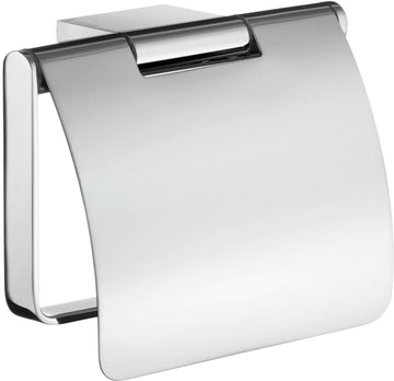 AIR Toilet Roll Holder with Cover in Polished Chrome AK3414