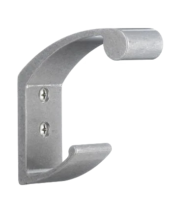 Beslagsboden Double Hook 3.25'' In Brushed Aluminum B1034