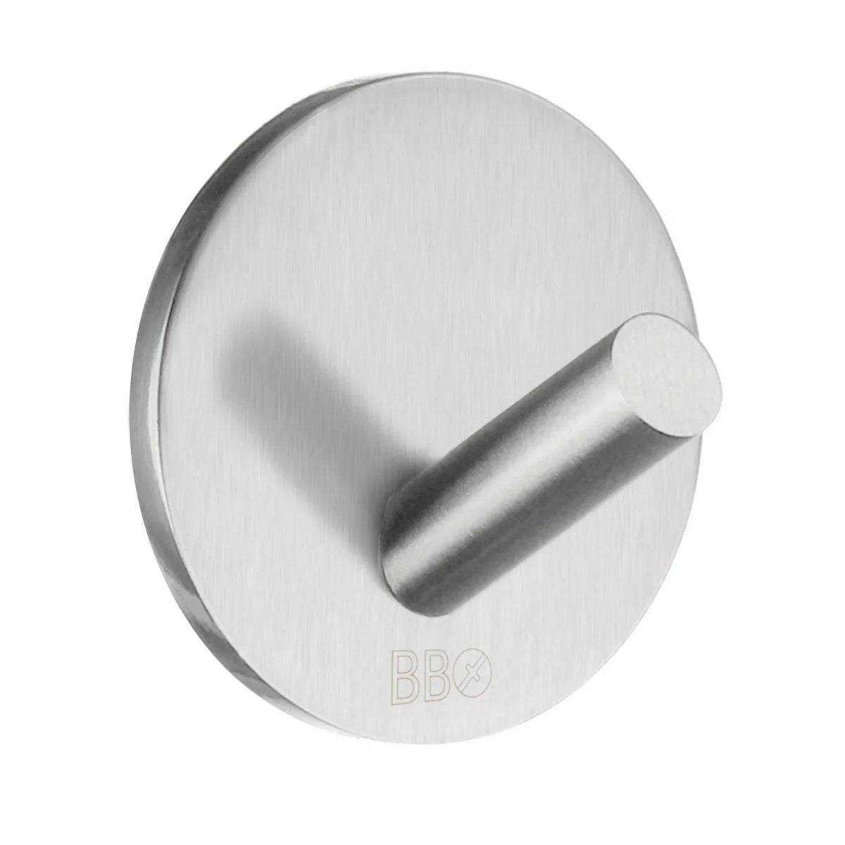 BESLAGSBODEN Design Single Hook mini, 4 pcs in Brushed Stainless Steel B1080/4