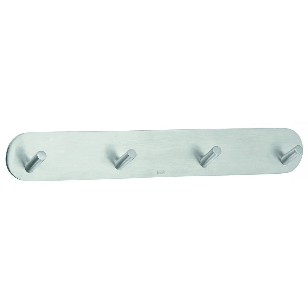BESLAGSBODEN Design Quadruple Hook mini in Brushed Stainless Steel Self-adhesive B1083