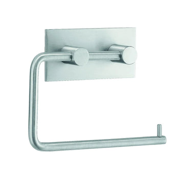 BESLAGSBODEN Design Toilet Roll Holder in Brushed Stainless Steel Self adhesive B1098