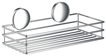 Self Adhesive Single Shower Basket In Polished Chrome B1200