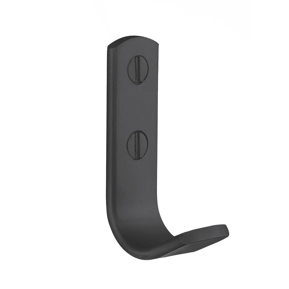 BESLAGSBODEN Single Hook, Black aluminium, Height 63 mm BB1043