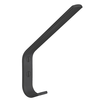 BESLAGSBODEN Hat Hook, Black Aluminium, Height 140 mm BB1044