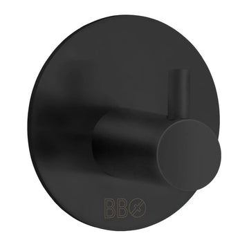 Single Hook Self Adhesive Black Diam 48 Mm BB1101