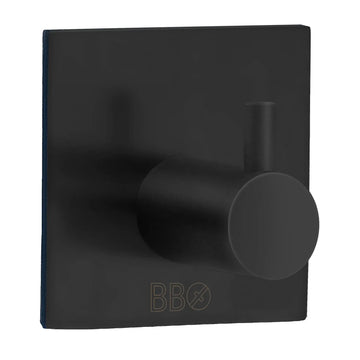 Single Hook Self Adhesive Black 45X45 Mm BB1105